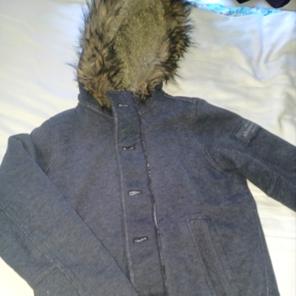 Boys Abercrombie Sherpa Lined Coat, sz Small